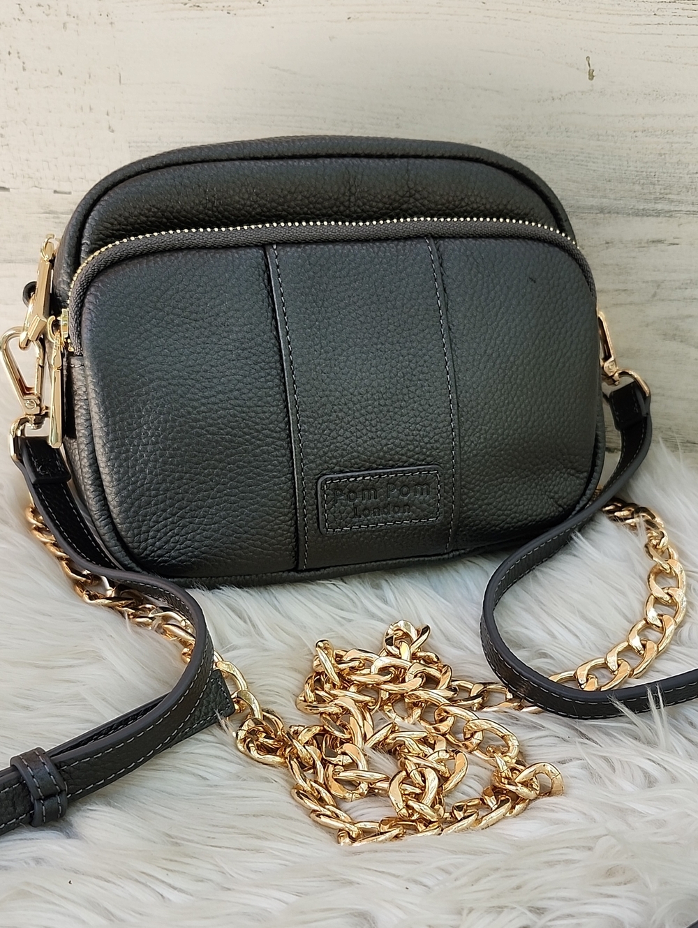 POM POM LONDON ORIGINAL LEATHER BAG - Picture 7 of 16